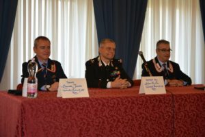 Tenente Massimo Tamorri Coordinatore provinciale ANC Roma e Generale B. Antonio De Vita Comandante provinciale CC Roma